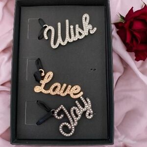 WHBM - 3 pieces Rhinestone Ornaments